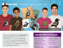 Tablet Screenshot of birdorable.com